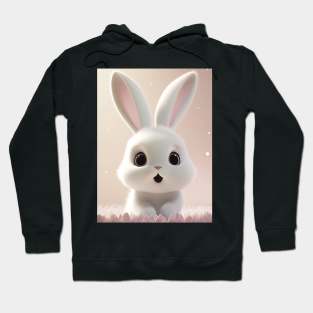 Cute white rabbit Hoodie